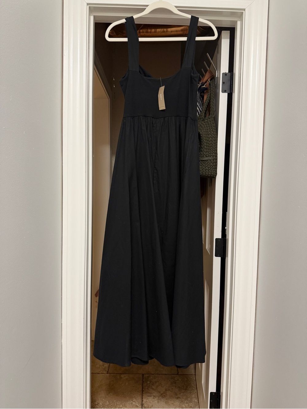 Classic Black J. Crew Sleeveless Maxi Dress